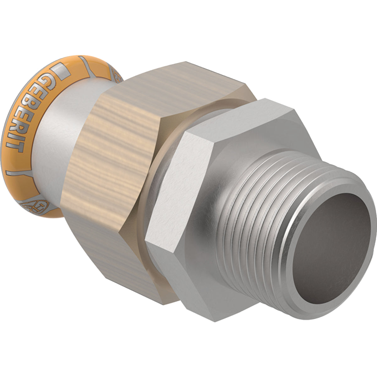 GEBERIT GE Mapress Therm Uebergangsverschraubung d54mm x R2, NPW  – 45440