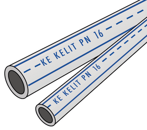 KE KELIT KE08 KELEN PP-RCT Rohr PN16 40x5,5 Länge 4m   – 1684001