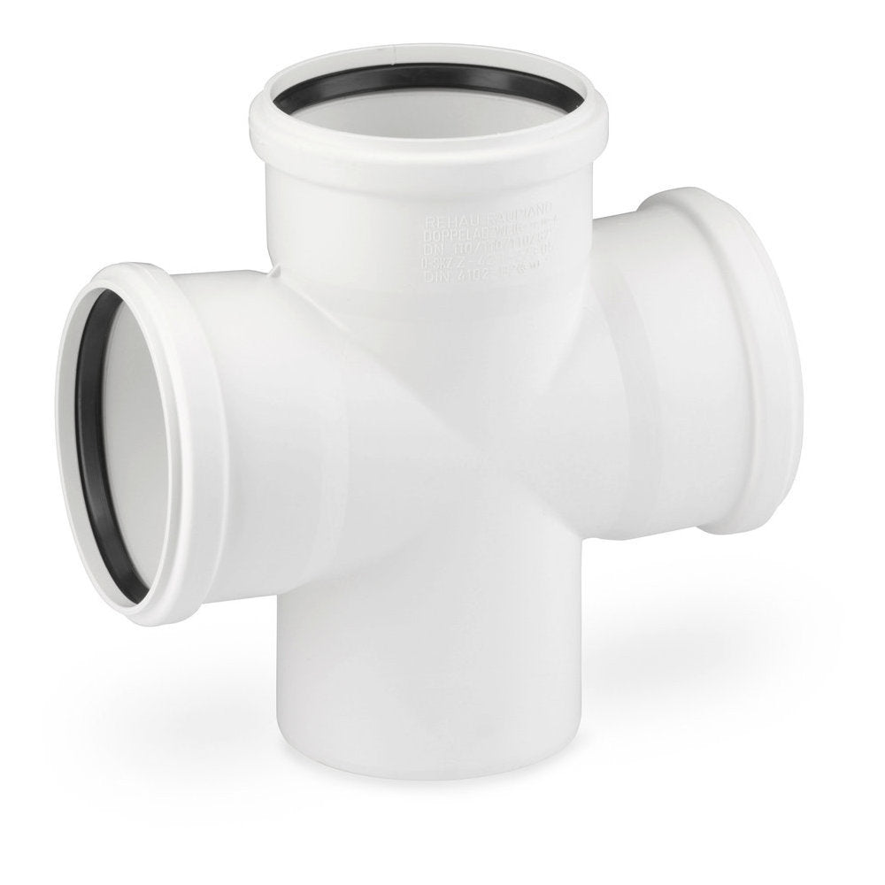 REHAU RAUPIANO PLUS Doppelabzweig DN 110/110/110, 87 Grad  – 11215541001