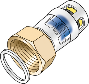 KE KELIT KMP455X PROTEC CLIX Verschraub.m.IG 25x3/4"  – 730203E04