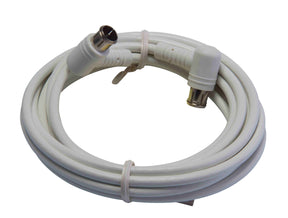 TRIAX SAT-Anschlusskabel, hohes Schirmungsmass >85 dB, Quick-F-Winkelstecker, Länge 5,0  – 389330