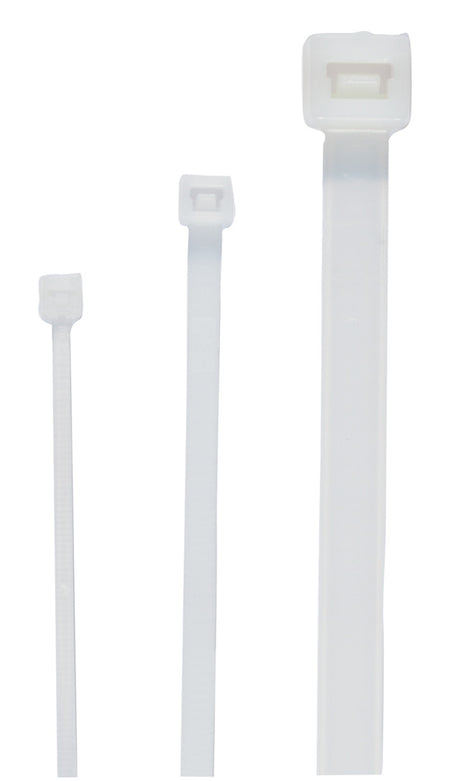 CIMCO Kabelbinder, naturfarbig, B x L 2,5 x 20 0 mm, 100 Stück  – 181363