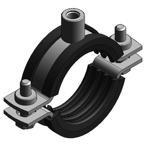 MEFA Rohrschelle Maxima PSM 25x3, 47 - 51 mm M8/M10 TPE  – 0068881