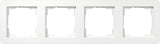 GIRA Abdeckrahmen 4f Gira E1 Reinweiss  – 0214150