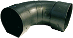 ALVA Winkelstück 100mm 90Grad PVC für Dränagerohr tunnelförmig - DRTW10090