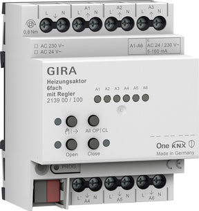 GIRA Heizungsaktor 6f Regler OneKNX REG  – 213900