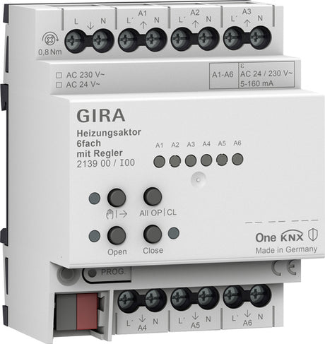 GIRA Heizungsaktor 6f Regler OneKNX REG  – 213900