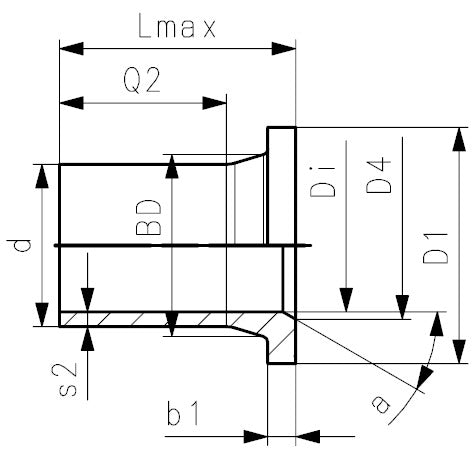 Alva PE 100-Vorschweissbund langschenkelig 125mm SDR11 OEVGW-gepr.Gas - PEL1011VB125