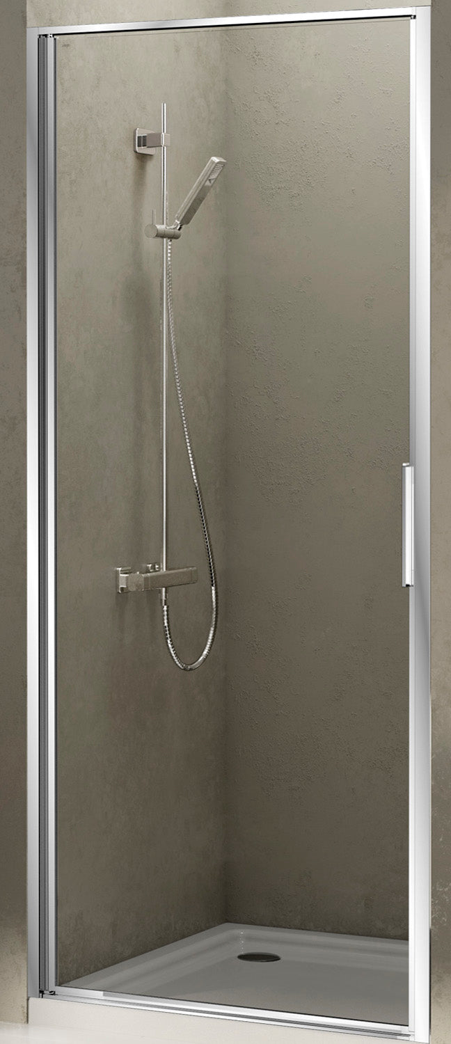 ALVA Dura Pendeltür 1-tlg. 90/195cm Links, Silber Matt, Glas ESG