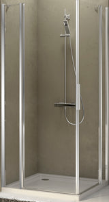 Alva Dura Eckeinstiegshäl. Pendelt. li., 88-90,8/195cm, Silber Matt, Gl. ESG - AQDUDUEHP90LM