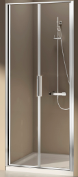 ALVA Dura Pendeltür 2-tlg. 90/195cm Silber Matt, Glas ESG