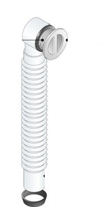 Alva Varia šberlaufrohr flexibel 540mm, Kunststoff, Weiá - AQARVARSS1E1