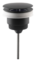 Alva Varia Ablaufventil 5/4" fr AQARVARSS1, m. Mittelschr., Schwarz Matt - AQARVARSS1AVS