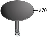 Alva Era Ventilstopfen für AQBWERAUC2, Schwarz Matt - AQBWERVS2S