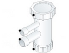 Alva Varia T-Stck 90 fr W„sche- trockner, d 10/14mm x 1", Weiá - AQARVARSS1E3