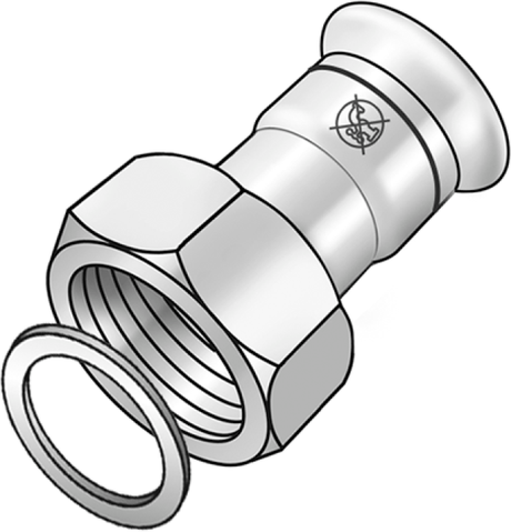 KE KELIT NPI455 Edelst.Pr.Verschr.m.IG 35x6/4" für Trinkwasser nicht zulässig  – 53803F07