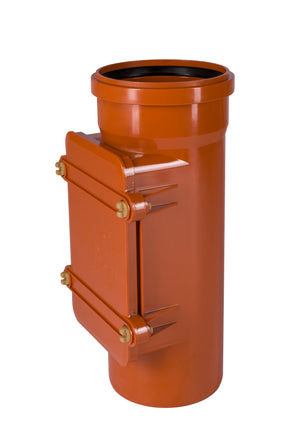 Alva PVC -Kanal Putzstueck DN 150 mit rechteckigen Deckel - FKPST150