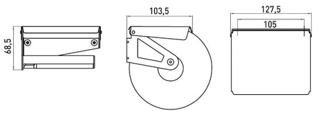 Alva Varia 1.0 Toilettenpapier- halter mit Deckel, chrom - AQASVARH1