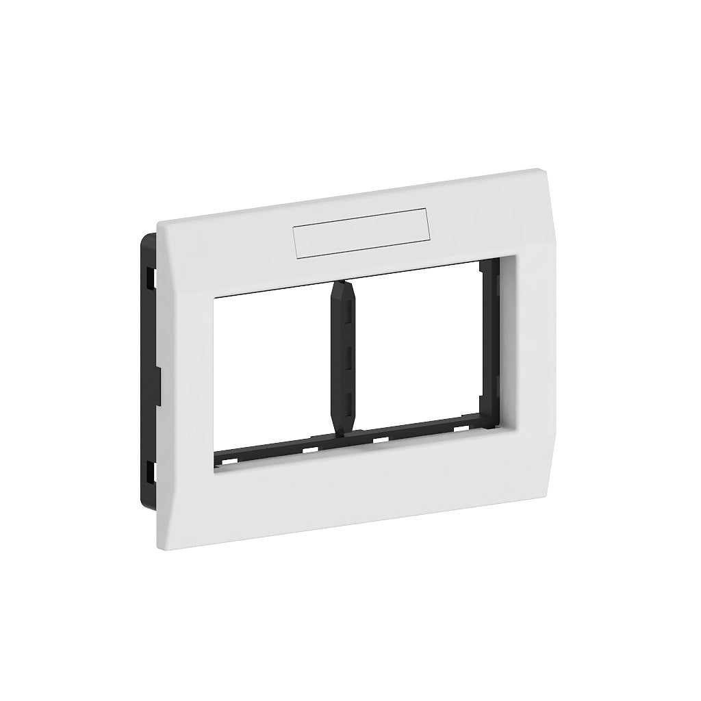 GGK M45 2-fach Adapterrahmen reinweiss RAL 9010 horizontal  – 4658