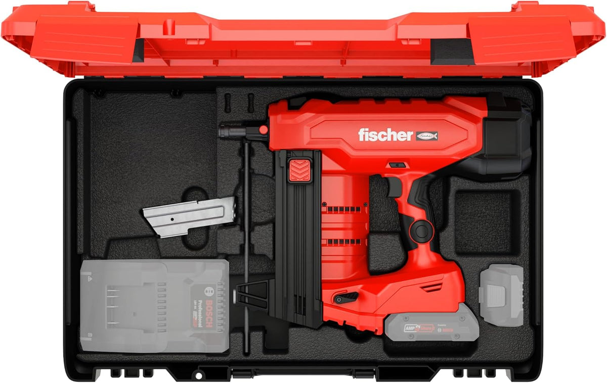 FISCHER DÜBEL Batteriebetriebenes Setzgerät Set FXC 85 (inkl. Akku und Ladegerät)  – 567478