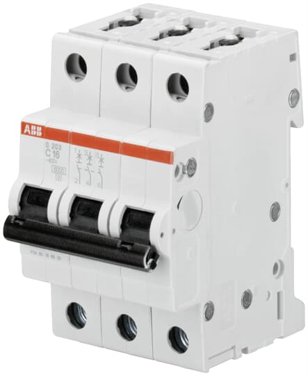 ABB LS-Schalter 6kA C 16A/3pol  3TE   – 2CDS253001R0164
