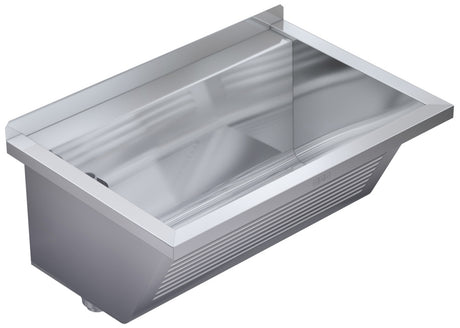 KWC AUSTRIA KWC Sirius Waschtrog  750x354x500mm Ablauf links, Chromstahl fugenlos   – 2030045759