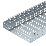 OBO Kabelrinne RKSM Magic, mit Schnellverbin dung 60x100x3050 Stahl bandverzinkt  – 6047611