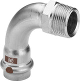 VIEGA Viega Bogen 90 Grad mit SC Temponox 1714 in 28mmxR1 Stahl nichtrostend  – 812 447