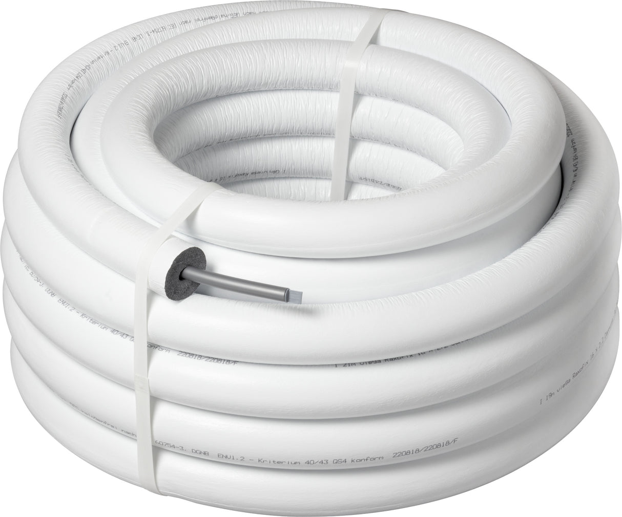 VIEGA Viega Mehrschichtverbundrohr Raxofix 5302.38 25x2,7 mit 26 mm Dämmung weiß  – 816 636
