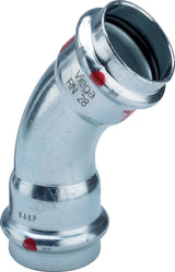 VIEGA Viega Bogen 45 Grad mit SC Prestabo 1126 in 28mm Stahl verzinkt   – 558 291
