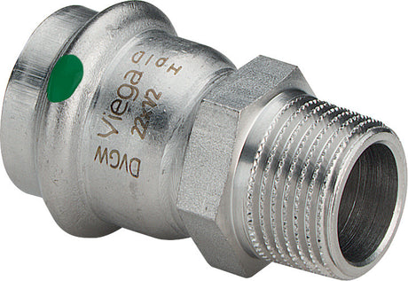 VIEGA Viega Übergangsst. mit SC Sanpress Inox 2311 in 28mm x R3/4, Edelstahl   – 436 513