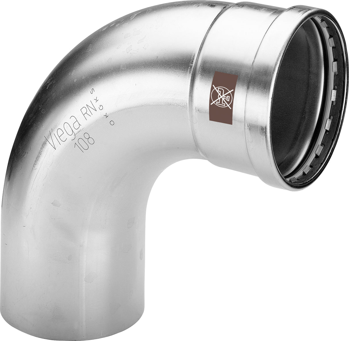 VIEGA Viega Bogen 90 Grad mit SC Temponox XL 1716.1XL in 88,9mm Stahl nichtrostend  – 809 812