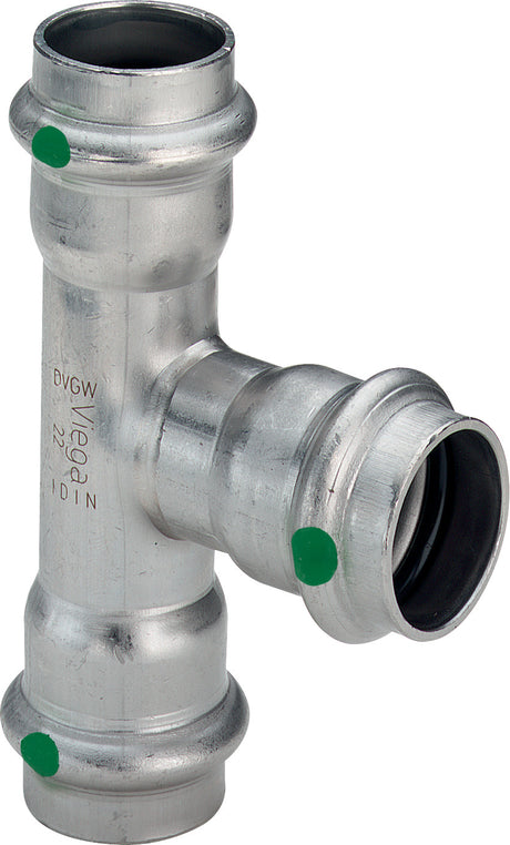 VIEGA Viega T-Stück mit SC Sanpress Inox 2318 in 54mm Edelstahl   – 435 912