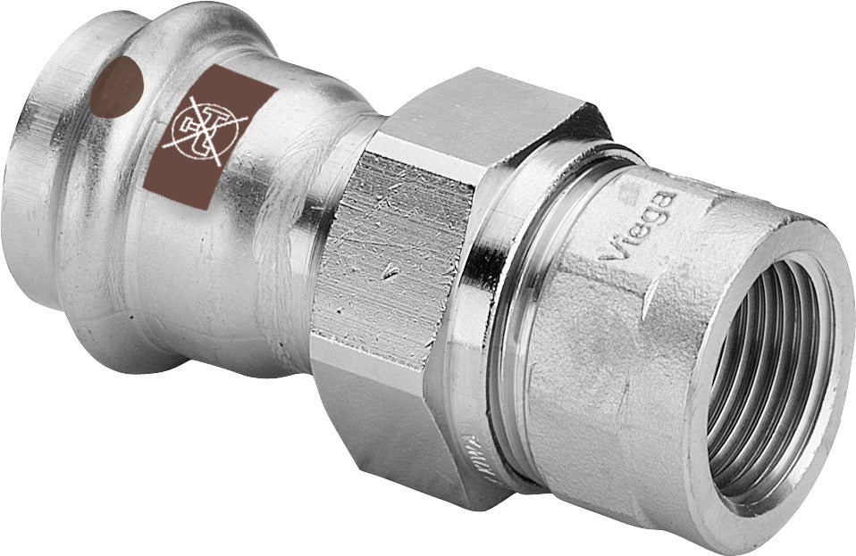 VIEGA Viega Verschraubung mit SC Temponox 1762 in 18mmxRp1/2 Stahl nichtrostend  – 812 157
