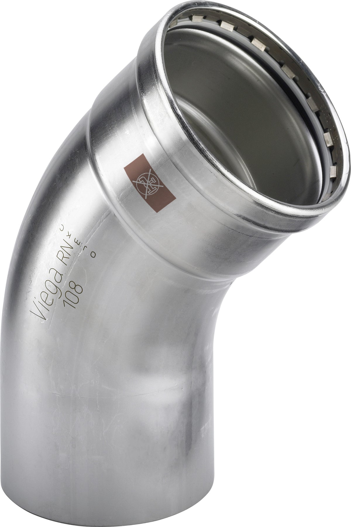 VIEGA Viega Bogen 45 Grad mit SC Temponox XL 1726.1XL in 108,0mm Stahl nichtrostend  – 810 061
