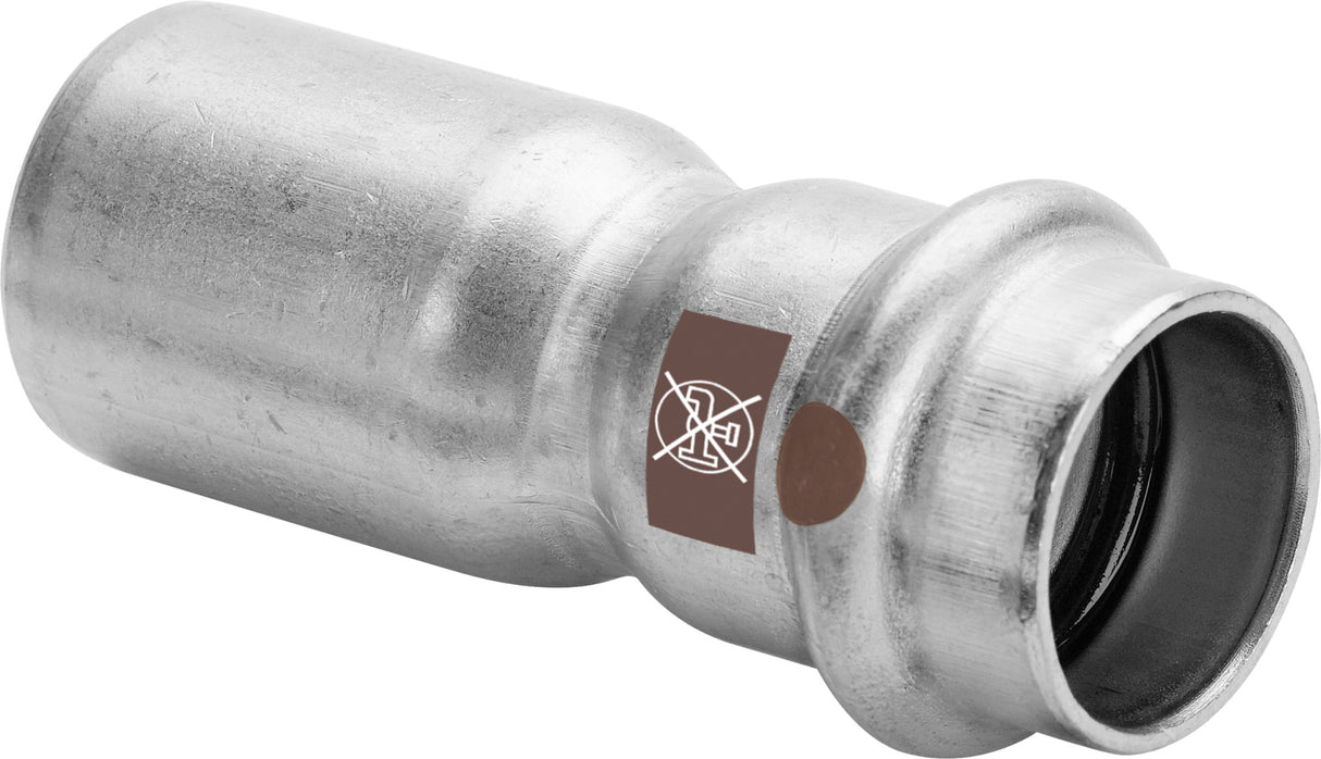 VIEGA Viega Reduzierstück mit SC Temponox 1715.1 in 42x22mm Stahl nichtrostend  – 809 430