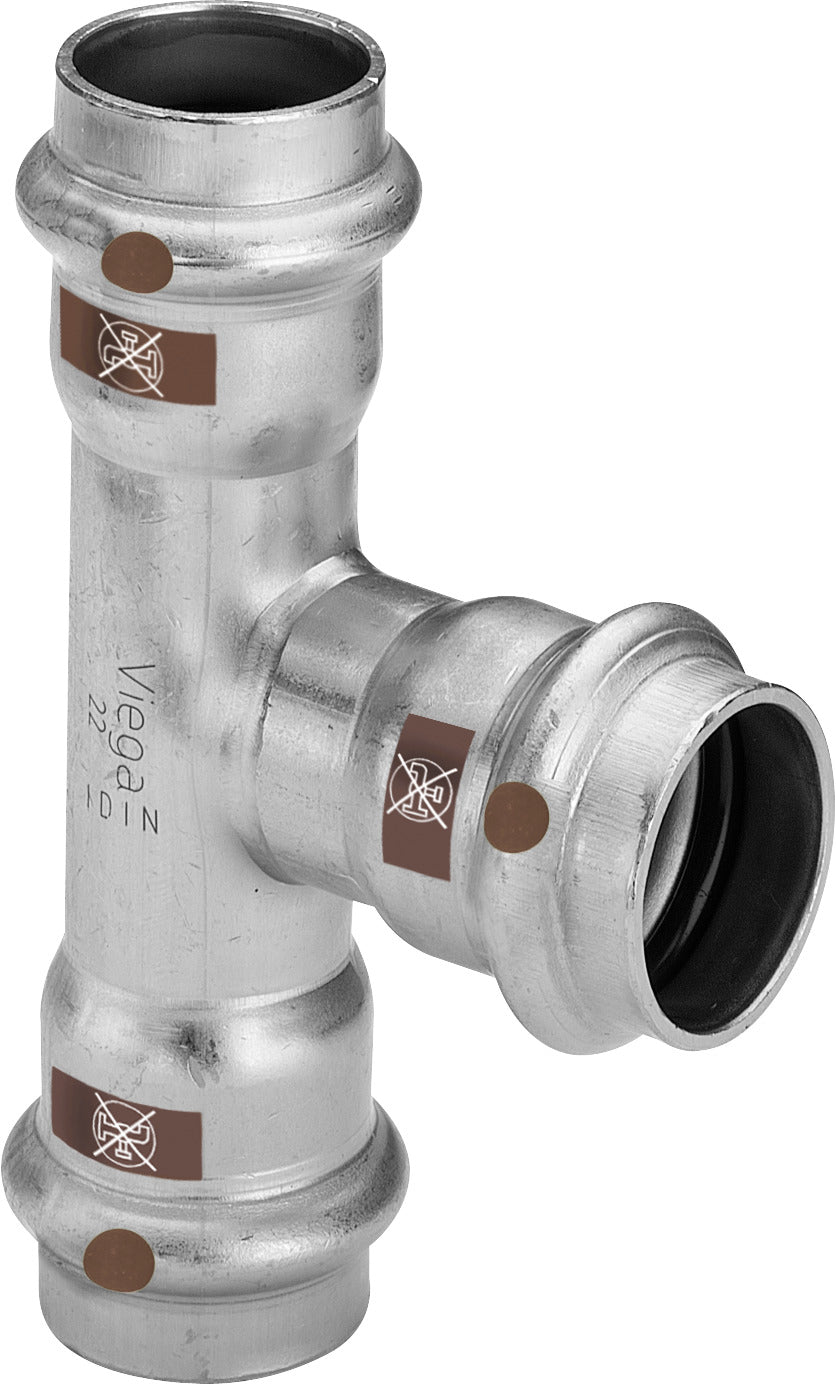VIEGA Viega T-Stück mit SC Temponox 1718 in 42x18x42mm Stahl nichtrostend  – 810 474