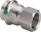 VIEGA Viega Übergangsst. mit SC Sanpress Inox 2312 in 42mm x Rp1 1/2, Edelstahl   – 436 674