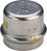 VIEGA Viega Verschlusskappe SC Sanpress Inox G 0256 für Gas in 22mm Edelstahl   – 487 256