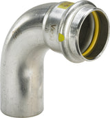 VIEGA Viega Bogen 90 Grad SC Sanpress Inox G 0216.1 für Gas in 22mm Edelstahl   – 486 075