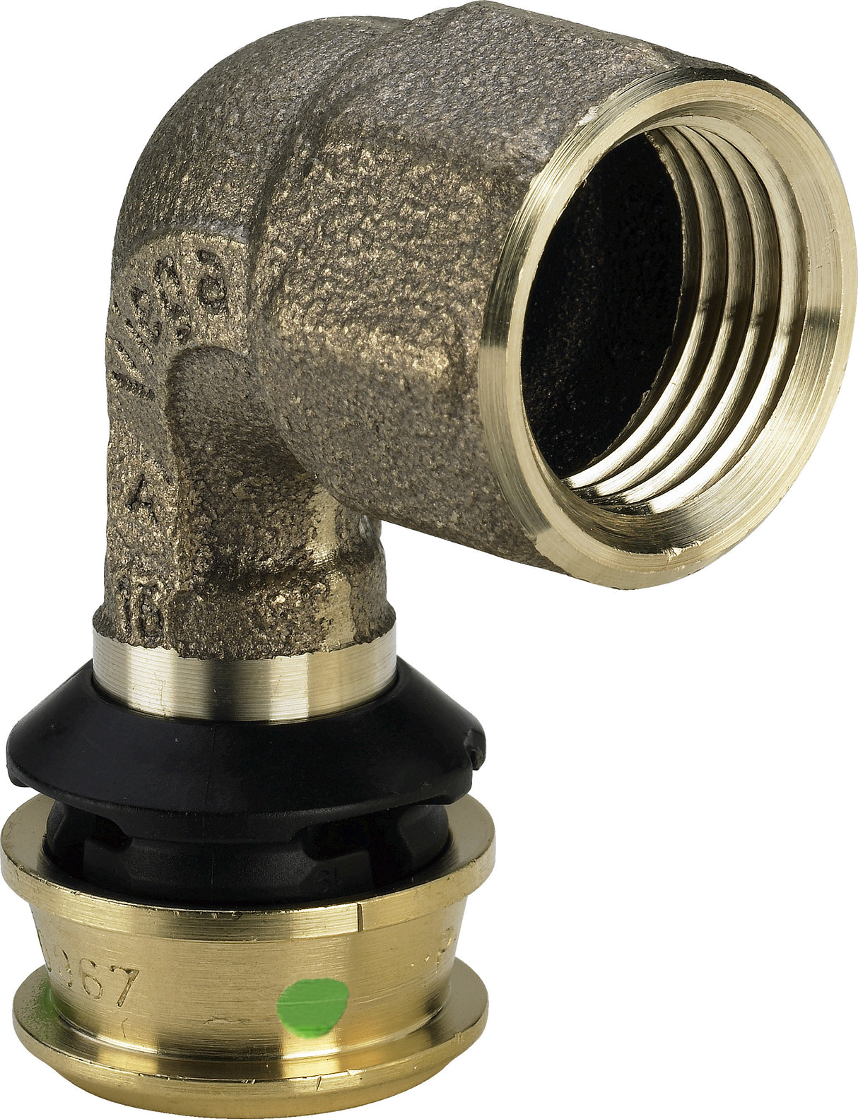 VIEGA Viega Bogen mit SC Raxofix 5314.11 in 20mm x R1/2 Siliziumbronze   – 646 110