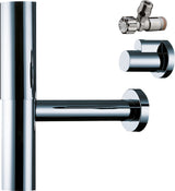 HANSGROHE HG Sifon Flowstar komplett chrom mit zwei Eckventilen und Schubern   – 52120000
