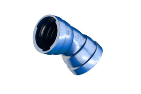 TIROLER ROHRE TRM-VRS-MMK-Stk.blau 45 Grad DN  80 m.Langmuffen  – 0106080189
