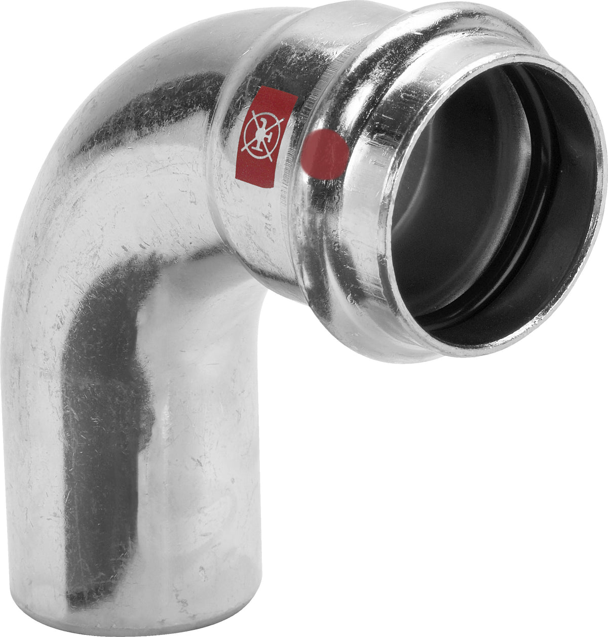 VIEGA Viega Bogen 90 Grad mit SC Prestabo 1116.1 in 54mm Stahl verzinkt   – 558 253