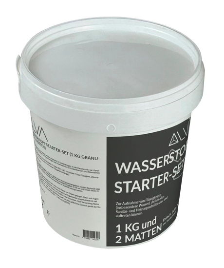Alva Wasserstopp Starter-SET 2 Matten + 1kg Eimer - ACWSTOPPSET