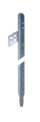 Alva Kreuzerder 50x50x3mm, L=1000mm, schr„ge Anschlussfahne, Stahl feuerverzinkt - KE1000FV