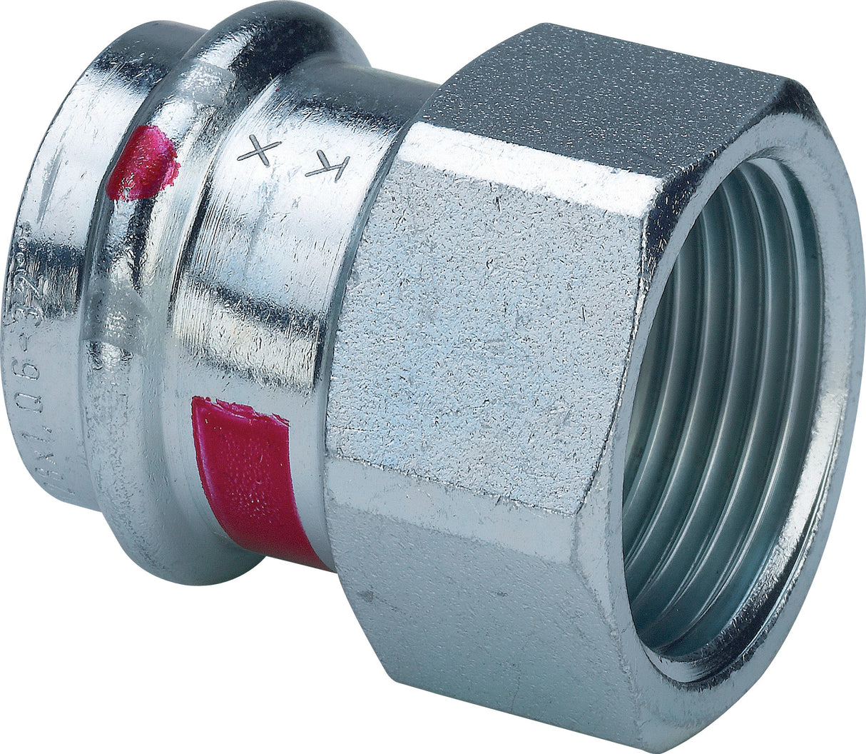 VIEGA Viega Übergangsstück mit SC Prestabo 1112 in 35mm x Rp1 Stahl verzinkt   – 704 766