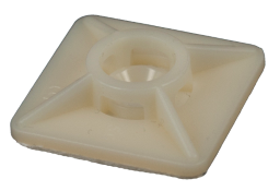 Alva Kabelbinder Klebesockel natur 19x19 mm fr max. Kabelbinder-Breite 3,6 mm - KBSOCK19X19NA