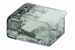 Alva Verbindungsdosenklemme 2-polig mit Hebeln 0,2... 4 mm2, transparent - DOK2HE