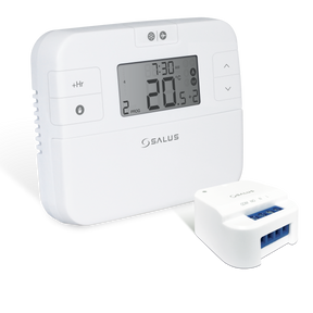 SALUS Digitales Funk-Raumthermostat programm., Funk Empfänger UP-Relais, 16A   – 110515
